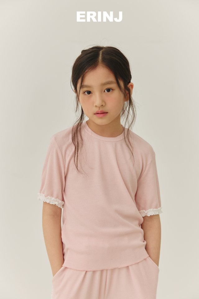 Erin J - Korean Children Fashion - #childofig - Lace Ribbed Tee - 8
