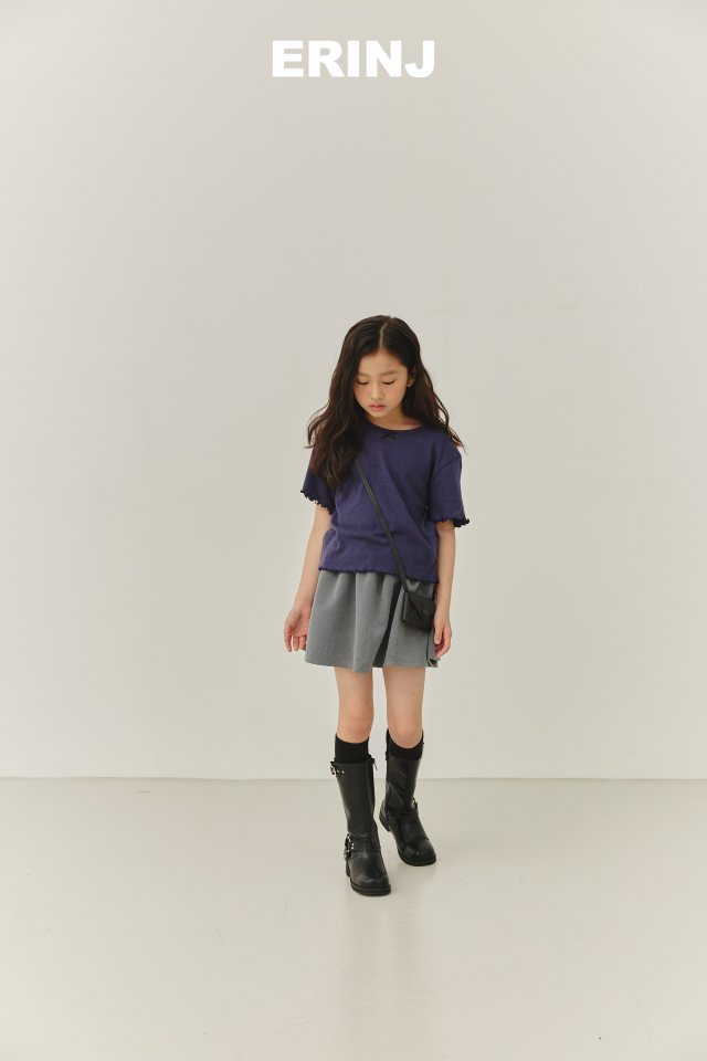 Erin J - Korean Children Fashion - #childofig - Eyelet Ribbed Tee