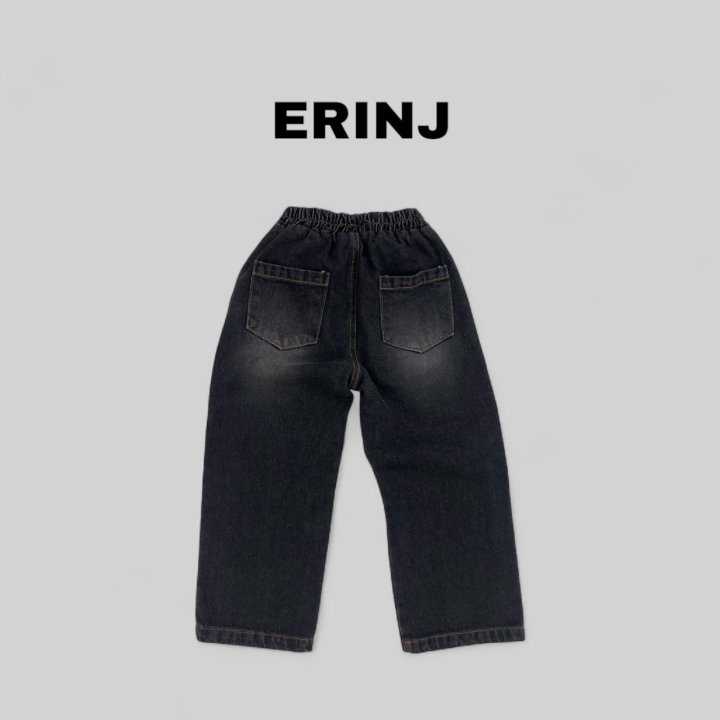 Erin J - Korean Children Fashion - #designkidswear - Brushed Wide Denim Pants - 4