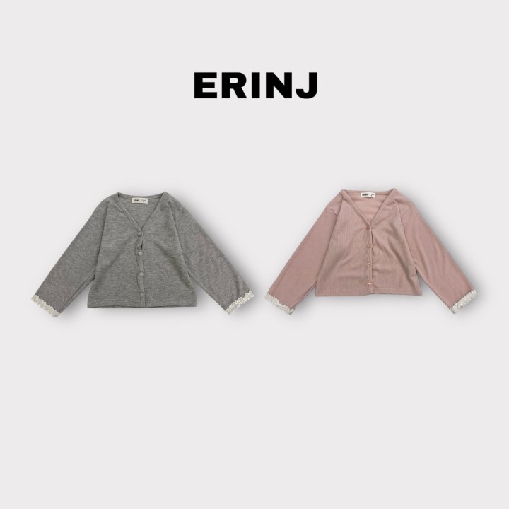Erin J - Korean Children Fashion - #discoveringself - Lace Ribbed Cardigan - 3
