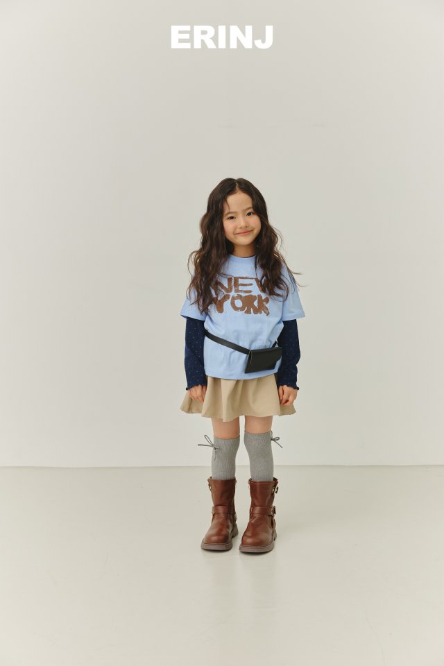 Erin J - Korean Children Fashion - #kidsshorts - Dot Ribbed Tee - 10