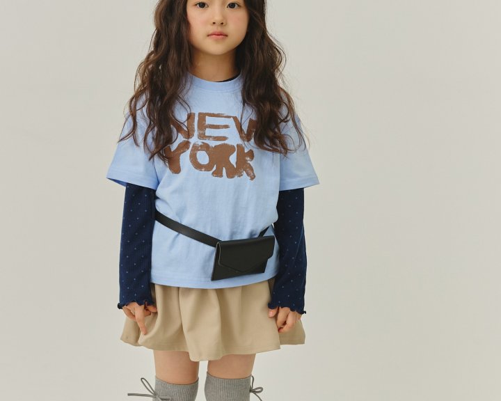Erin J - Korean Children Fashion - #kidzfashiontrend - Dot Ribbed Tee - 12