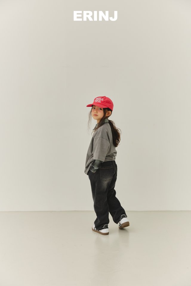 Erin J - Korean Children Fashion - #magicofchildhood - Brushed Wide Denim Pants - 11