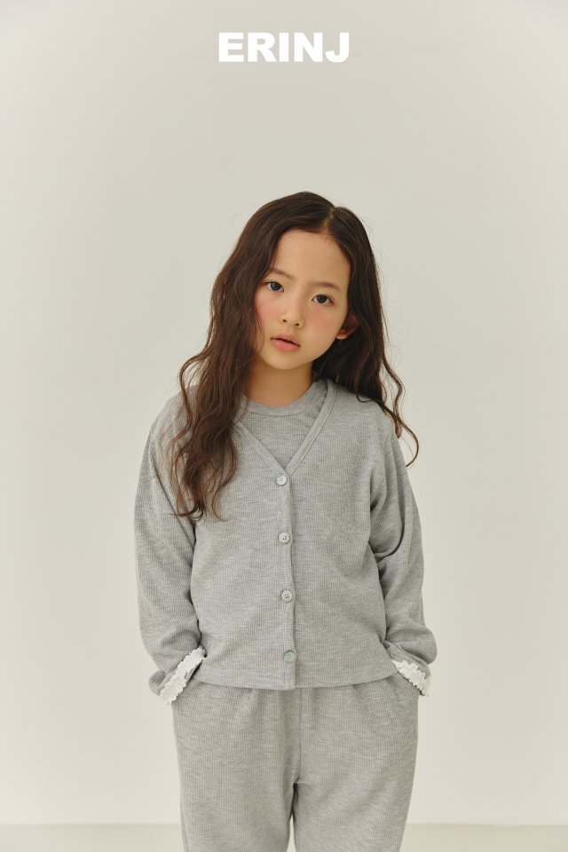 Erin J - Korean Children Fashion - #magicofchildhood - Lace Ribbed Cardigan - 10