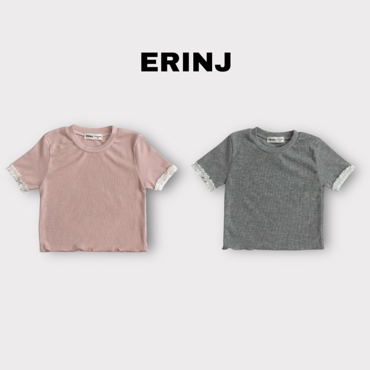 Erin J - Korean Children Fashion - #minifashionista - Lace Ribbed Tee - 3
