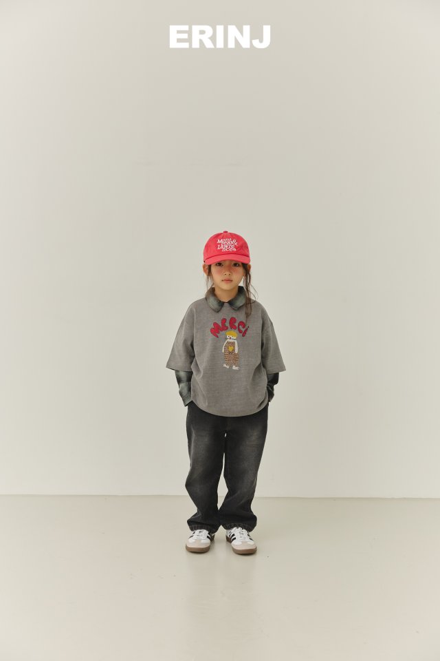Erin J - Korean Children Fashion - #minifashionista - Brushed Wide Denim Pants - 12