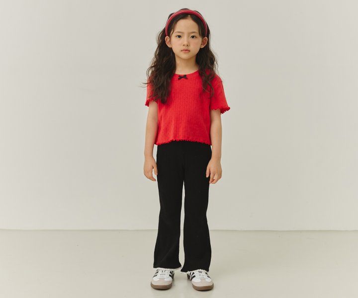 Erin J - Korean Children Fashion - #minifashionista - Eyelet Ribbed Tee - 12