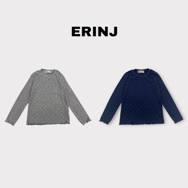 Erin J - Korean Children Fashion - #prettylittlegirls - Dot Ribbed Tee