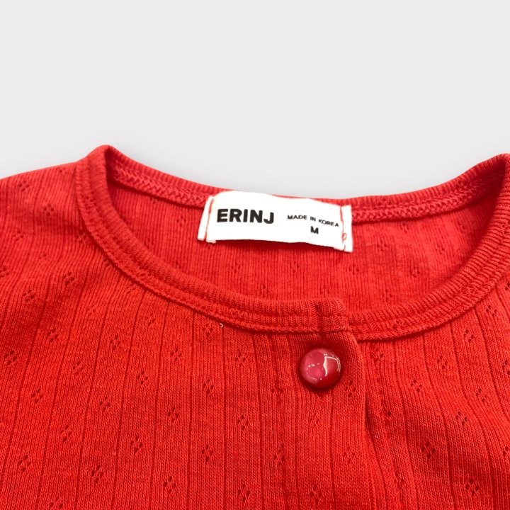 Erin J - Korean Children Fashion - #prettylittlegirls - Eyelet Ribbed Cardigan - 7