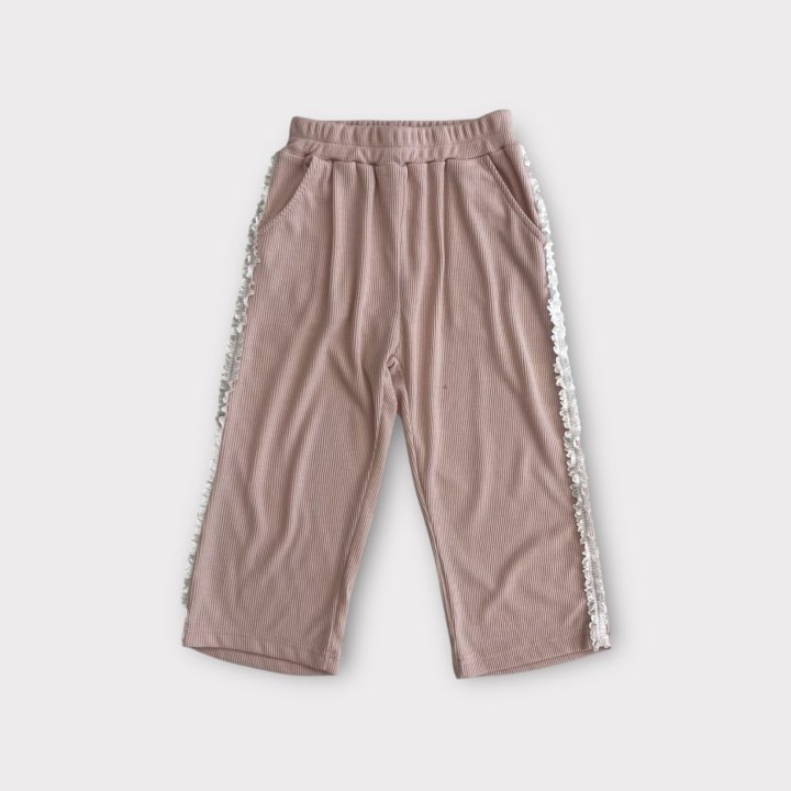 Erin J - Korean Children Fashion - #stylishchildhood - Flowy Ribbed Pants - 5