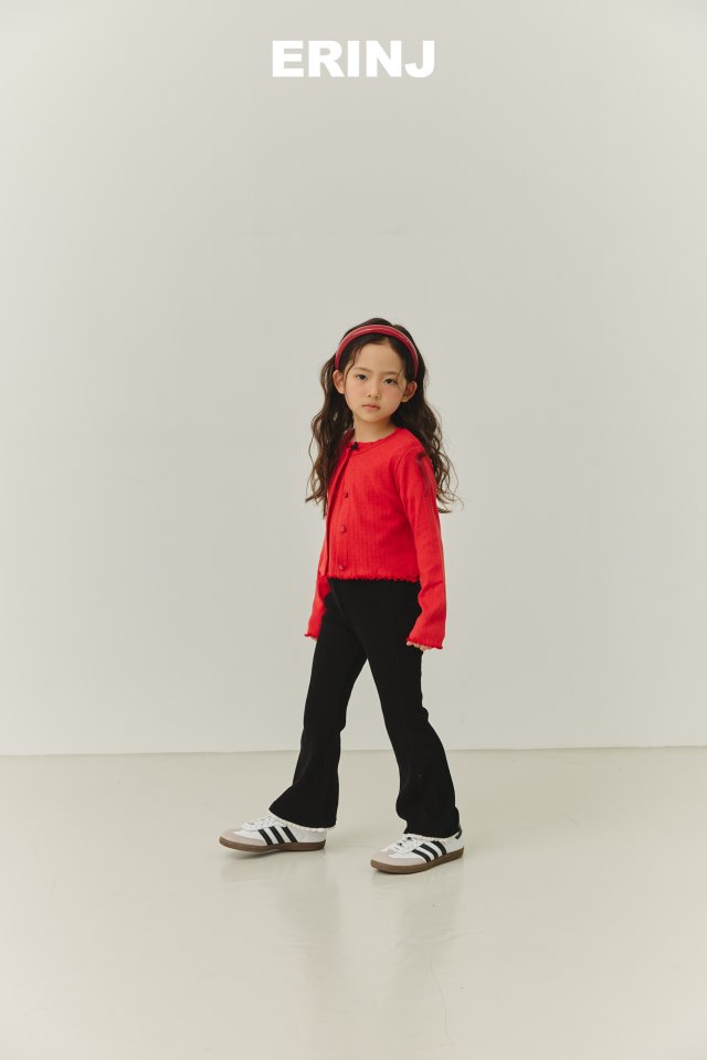 Erin J - Korean Children Fashion - #stylishchildhood - Eyelet Ribbed Cardigan - 10
