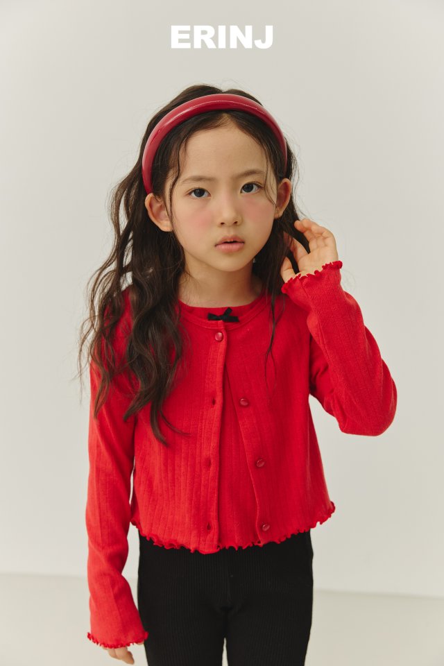 Erin J - Korean Children Fashion - #todddlerfashion - Eyelet Ribbed Cardigan - 8