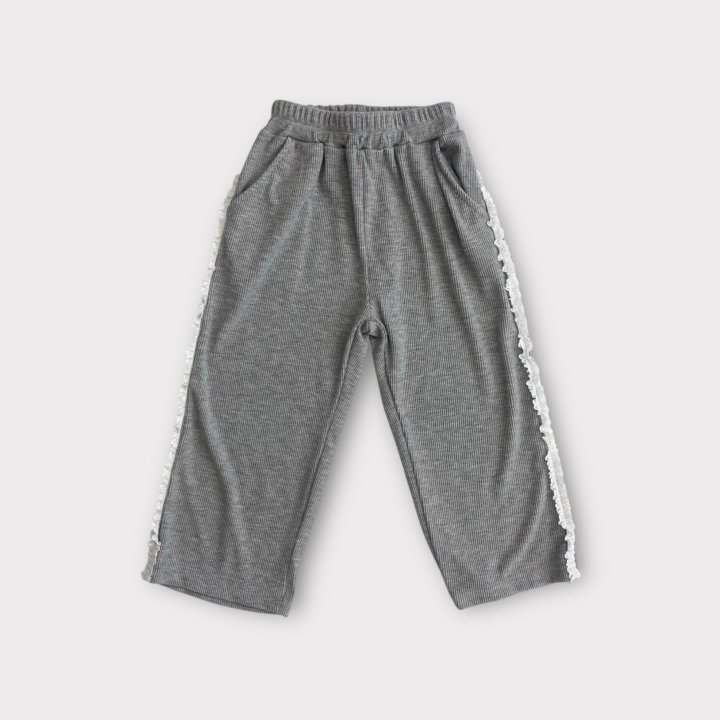 Erin J - Korean Children Fashion - #todddlerfashion - Flowy Ribbed Pants - 4