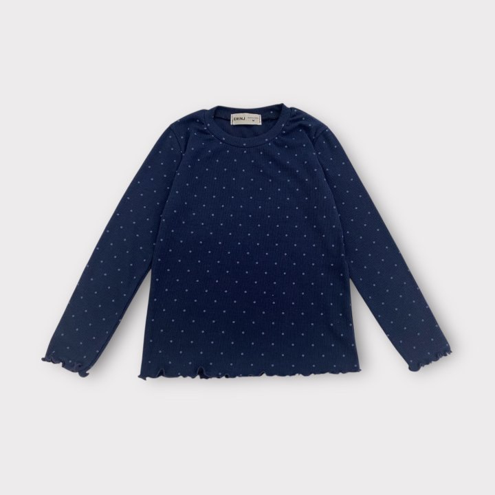 Erin J - Korean Children Fashion - #toddlerclothing - Dot Ribbed Tee - 3