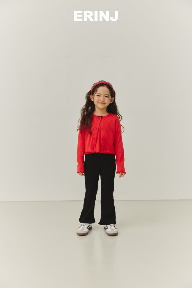 Erin J - Korean Children Fashion - #toddlerclothing - Eyelet Ribbed Cardigan - 9