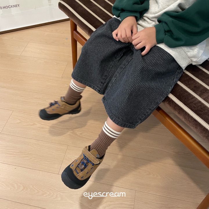 Eyescream - Korean Children Fashion - #Kfashion4kids - Jacquard Bermuda Denim Pants - 5