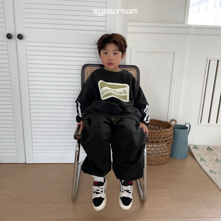 Eyescream - Korean Children Fashion - #childofig - Good Luck Layered Sweatshirt - 8