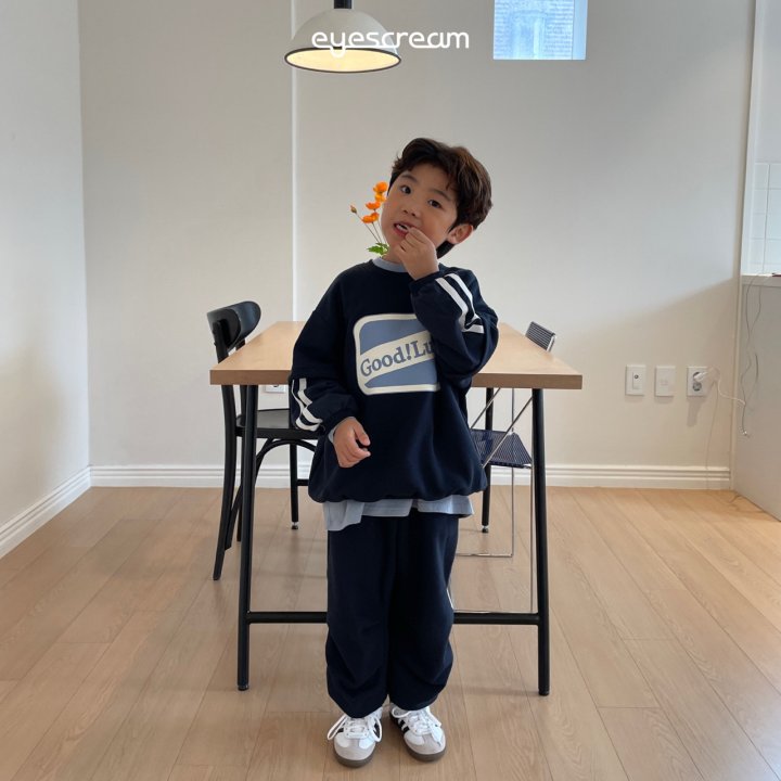 Eyescream - Korean Children Fashion - #childofig - Good Luck Layered Sweatshirt - 9