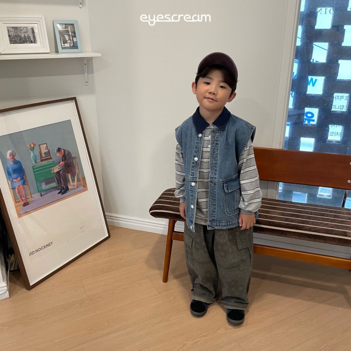 Eyescream - Korean Children Fashion - #childofig - Oldboy Denim Vest - 3