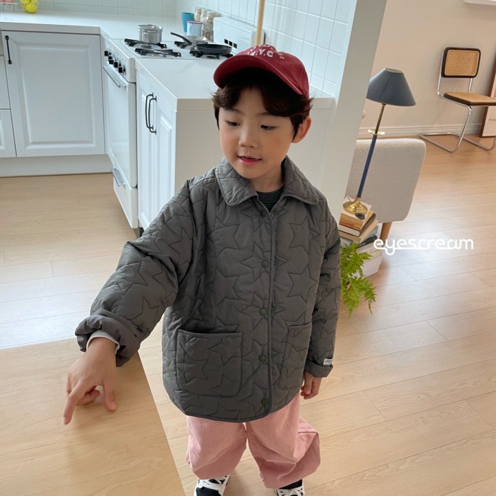 Eyescream - Korean Children Fashion - #childofig - Big Star Quilted Jacket - 12