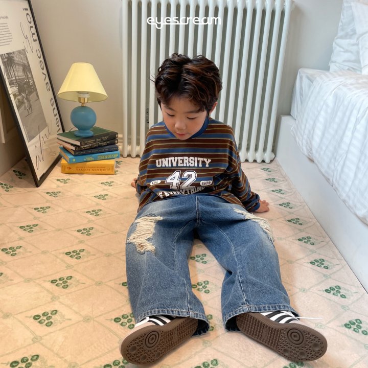 Eyescream - Korean Children Fashion - #childrensboutique - Destroyed Denim Pants - 11