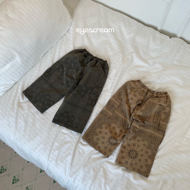 Eyescream - Korean Children Fashion - #childrensboutique - Bandana Cargo Cotton Pants - 3