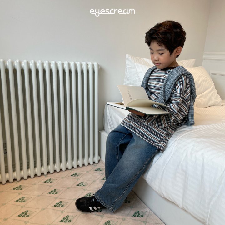 Eyescream - Korean Children Fashion - #childrensboutique - Art Stripe Tee - 5