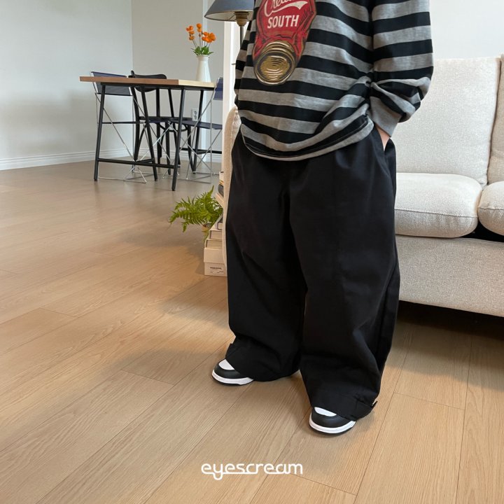 Eyescream - Korean Children Fashion - #childofig - Bijou Wide Cotton Pants - 4