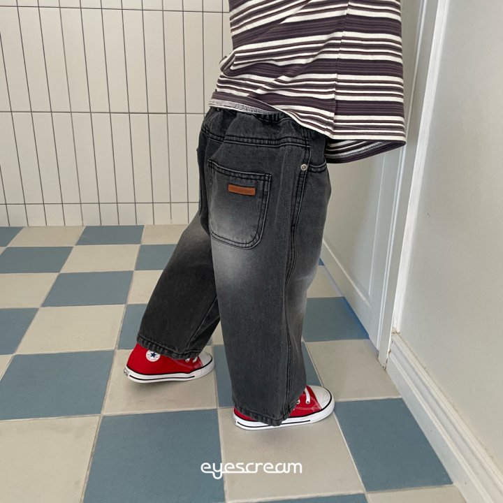 Eyescream - Korean Children Fashion - #designkidswear - Brush Vintage Denim Pants - 7