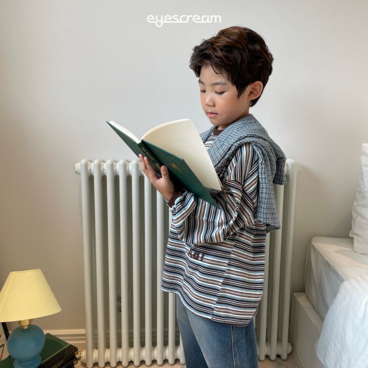 Eyescream - Korean Children Fashion - #designkidswear - Art Stripe Tee - 6