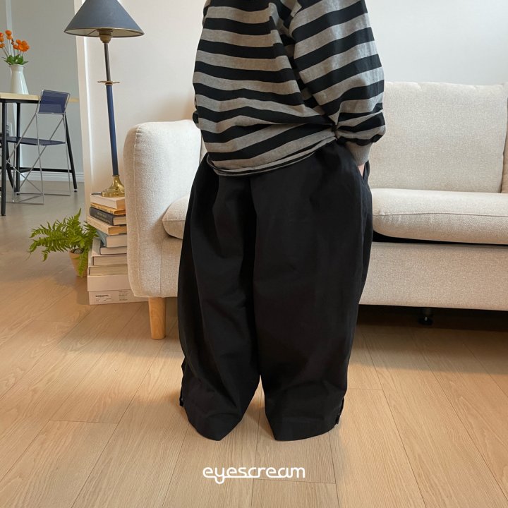 Eyescream - Korean Children Fashion - #designkidswear - Bijou Wide Cotton Pants - 5