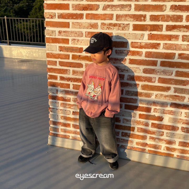 Eyescream - Korean Children Fashion - #discoveringself - Brush Vintage Denim Pants - 8