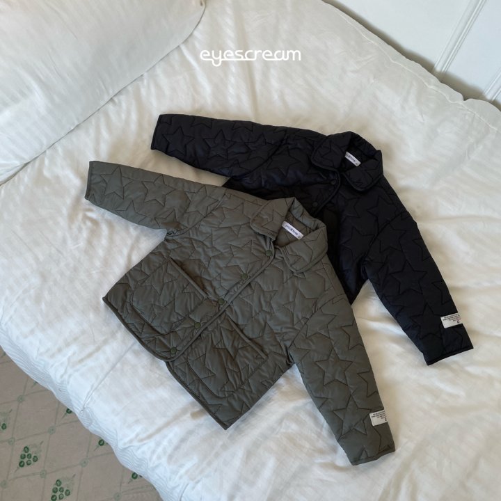 Eyescream - Korean Children Fashion - #discoveringself - Big Star Quilted Jacket