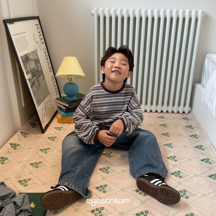 Eyescream - Korean Children Fashion - #discoveringself - Art Stripe Tee - 7