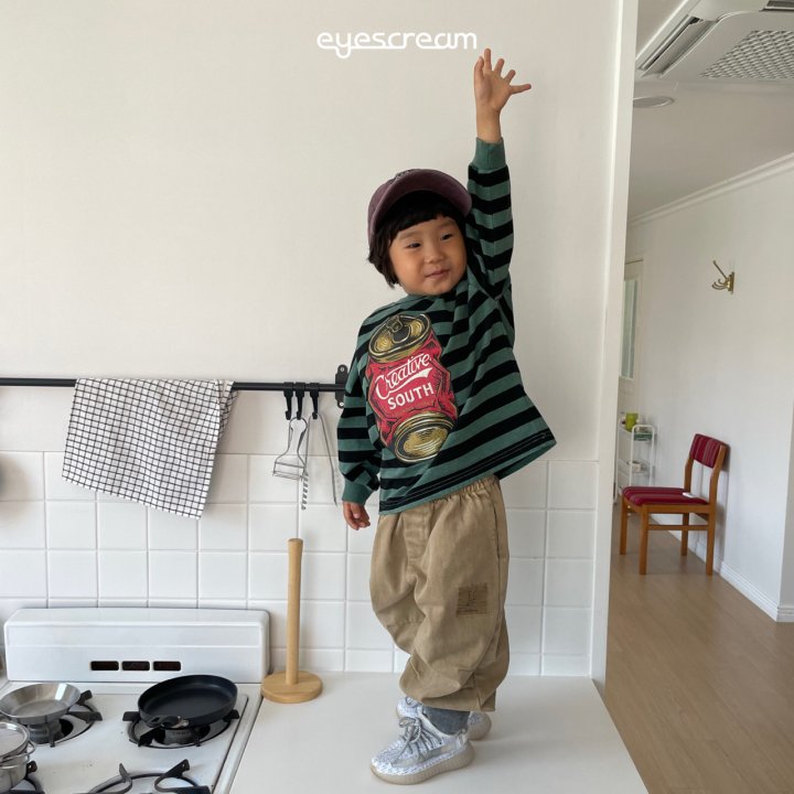 Eyescream - Korean Children Fashion - #fashionkids - You Can Pig Stripe Tee - 3