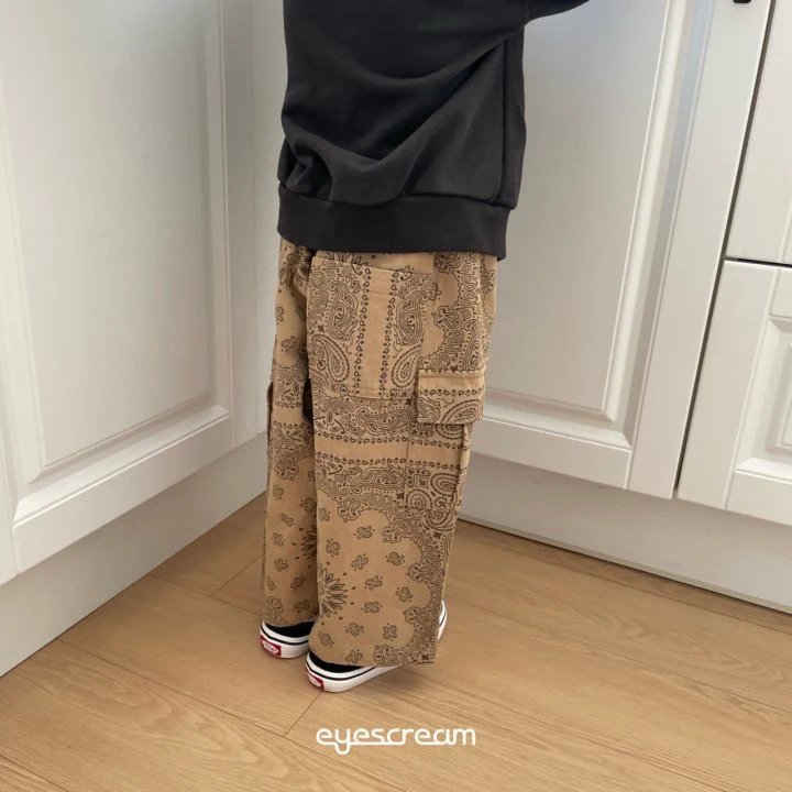 Eyescream - Korean Children Fashion - #fashionkids - Bandana Cargo Cotton Pants - 6