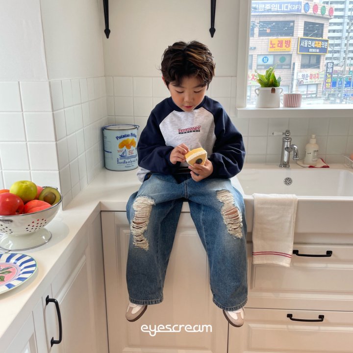 Eyescream - Korean Children Fashion - #fashionkids - Tonight Raglan Sweatshirt - 12