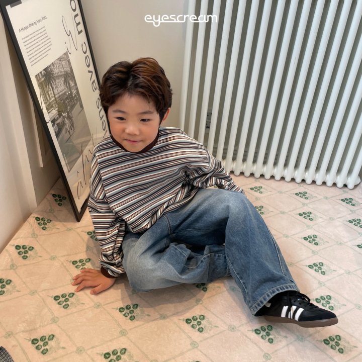 Eyescream - Korean Children Fashion - #fashionkids - Art Stripe Tee - 8