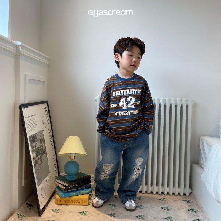 Eyescream - Korean Children Fashion - #kidsshorts - Destroyed Denim Pants