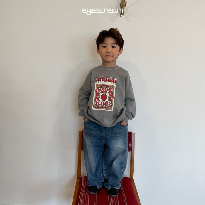 Eyescream - Korean Children Fashion - #kidsstore - Brush Vintage Denim Pants - 11