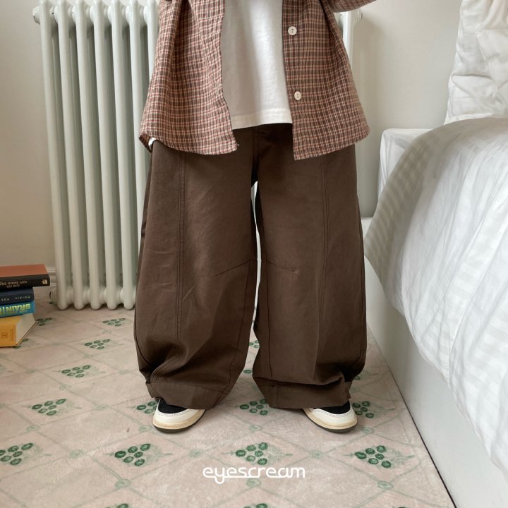Eyescream - Korean Children Fashion - #kidsstore - Bijou Wide Cotton Pants - 9