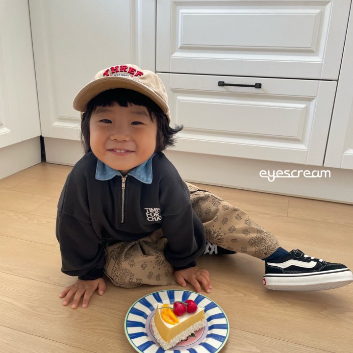 Eyescream - Korean Children Fashion - #kidzfashiontrend - Time Blue Collar Sweatshirt - 5
