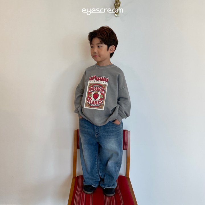 Eyescream - Korean Children Fashion - #kidzfashiontrend - Brush Vintage Denim Pants - 12
