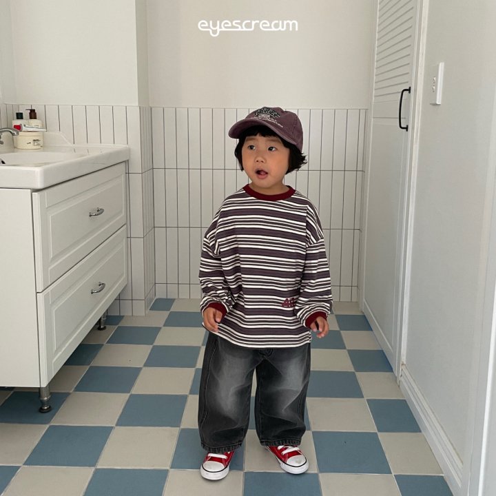 Eyescream - Korean Children Fashion - #kidzfashiontrend - Art Stripe Tee - 11