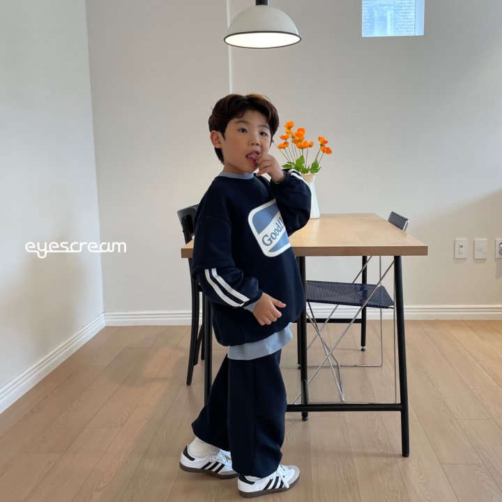 Eyescream - Korean Children Fashion - #magicofchildhood - Good Luck Layered Sweatshirt - 5