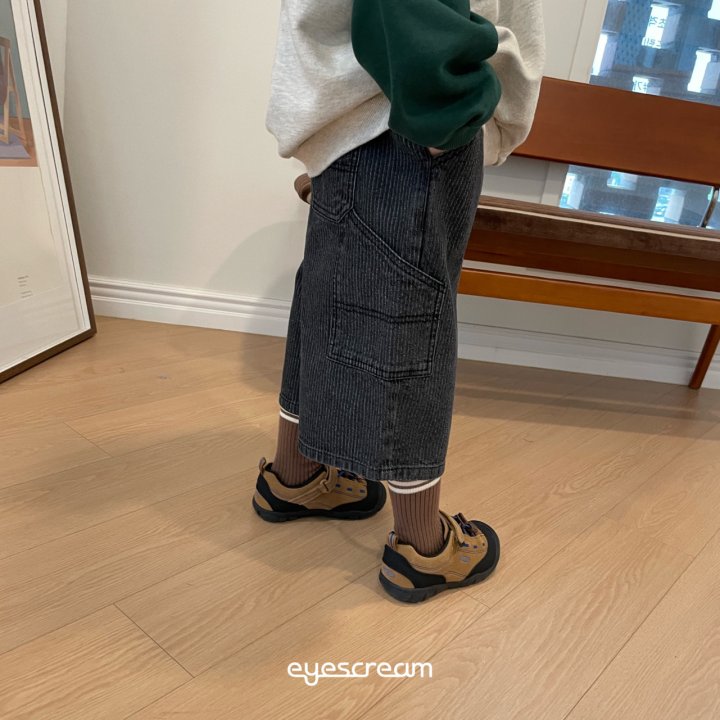 Eyescream - Korean Children Fashion - #magicofchildhood - Jacquard Bermuda Denim Pants - 7