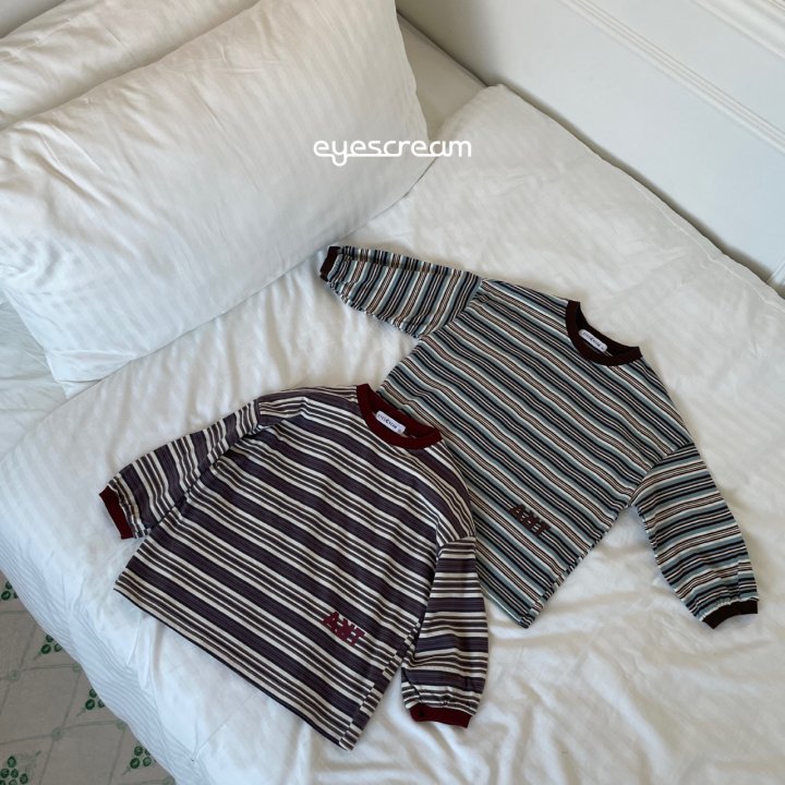 Eyescream - Korean Children Fashion - #minifashionista - Art Stripe Tee