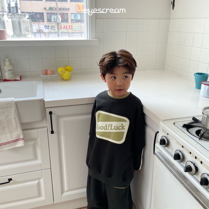 Eyescream - Korean Children Fashion - #prettylittlegirls - Good Luck Layered Sweatshirt - 7