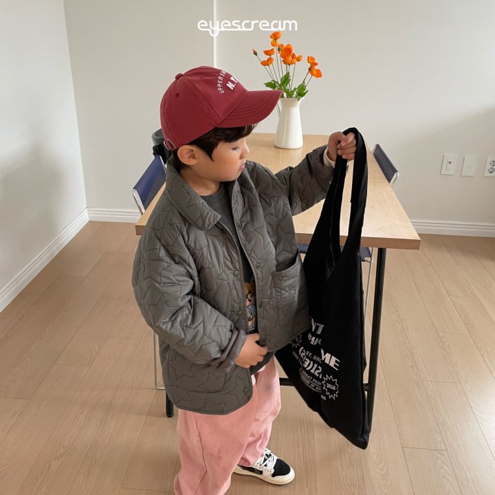 Eyescream - Korean Children Fashion - #prettylittlegirls - Big Star Quilted Jacket - 10