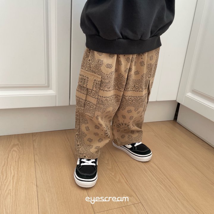 Eyescream - Korean Children Fashion - #stylishchildhood - Bandana Cargo Cotton Pants